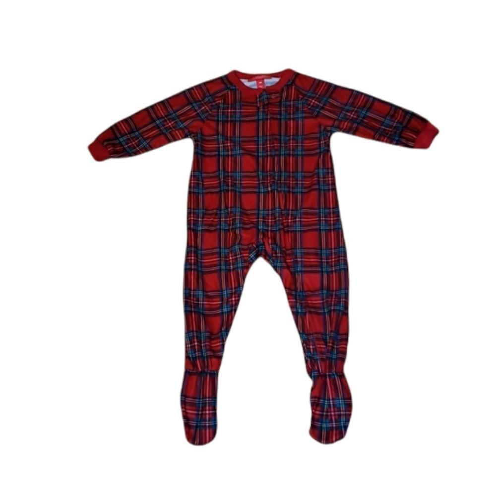 Macy's Family Christmas Pajamas plaid footies, sleeper